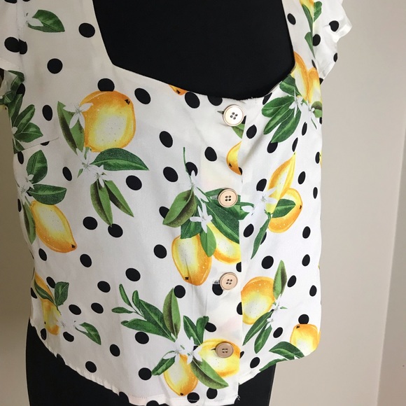 Oasis Lemon Pattern Blouse - Picture 4 of 11
